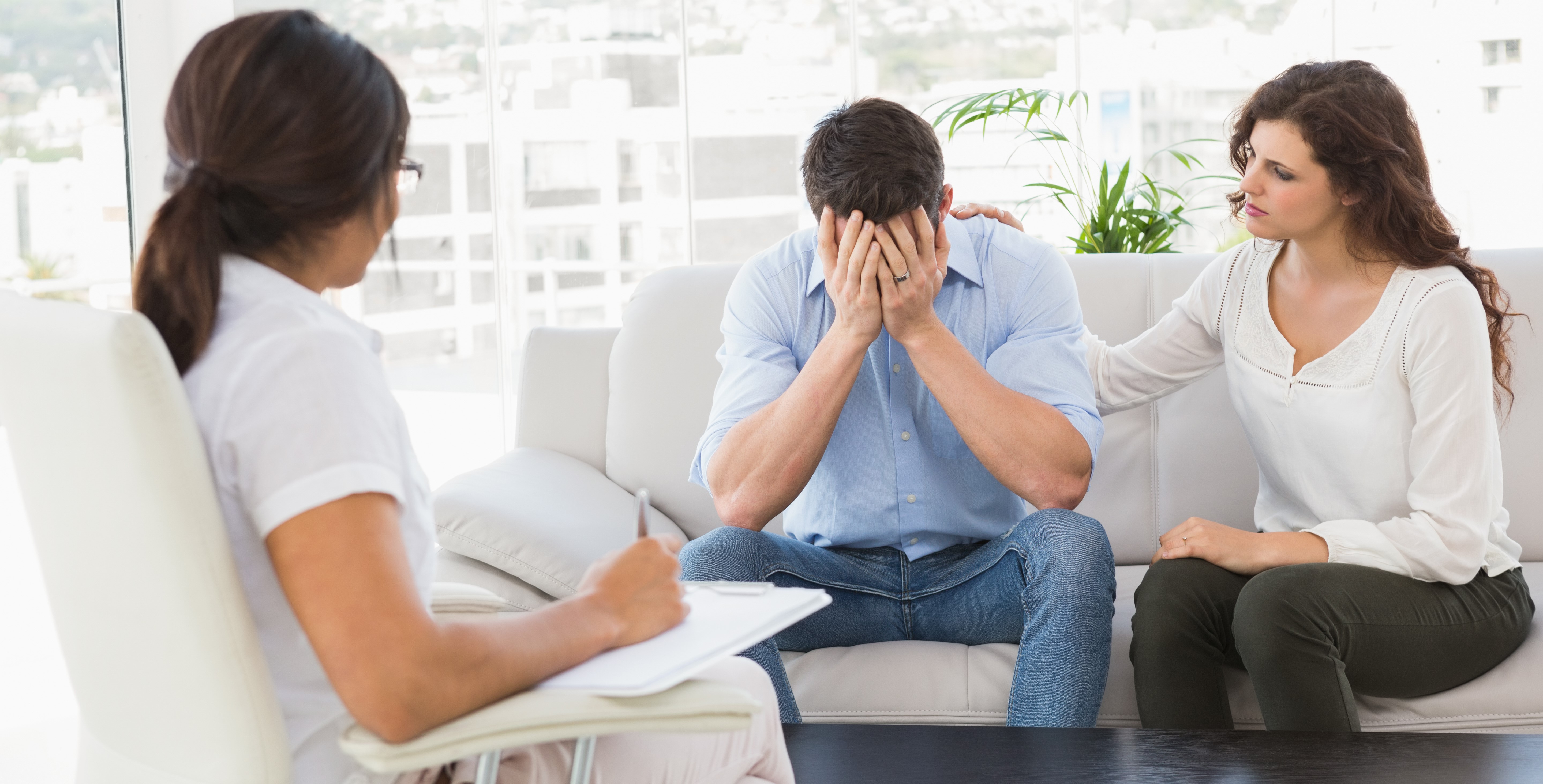 people discussing about mental health to the doctor